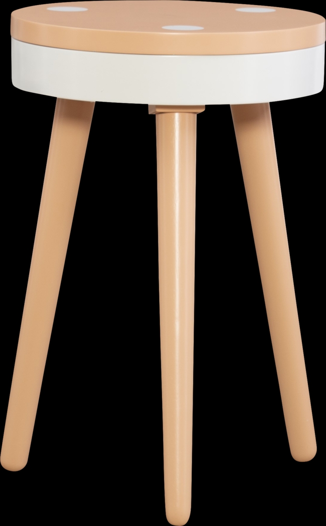 Kids Wafer Orange Accent Table - Thumbnail - Image 1