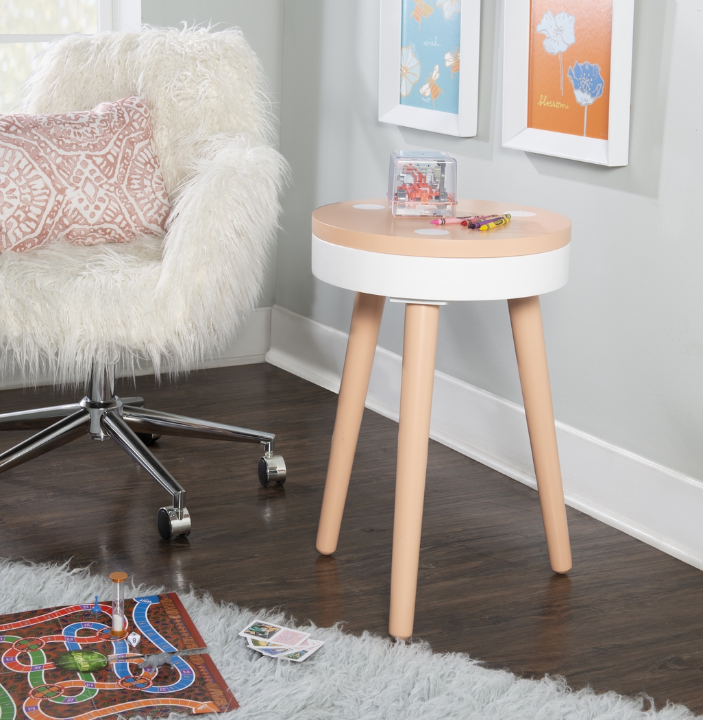 Kids Wafer Orange Accent Table - Thumbnail - Image 2