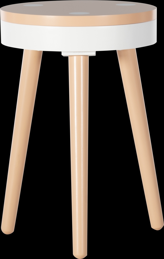 Kids Wafer Orange Accent Table - Thumbnail - Image 1