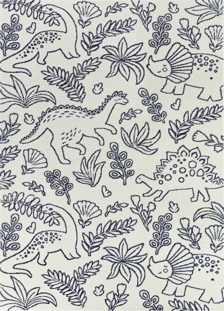 Kids Walsbrook Cream 5'3 x 7' Rug - Thumbnail - Image 1