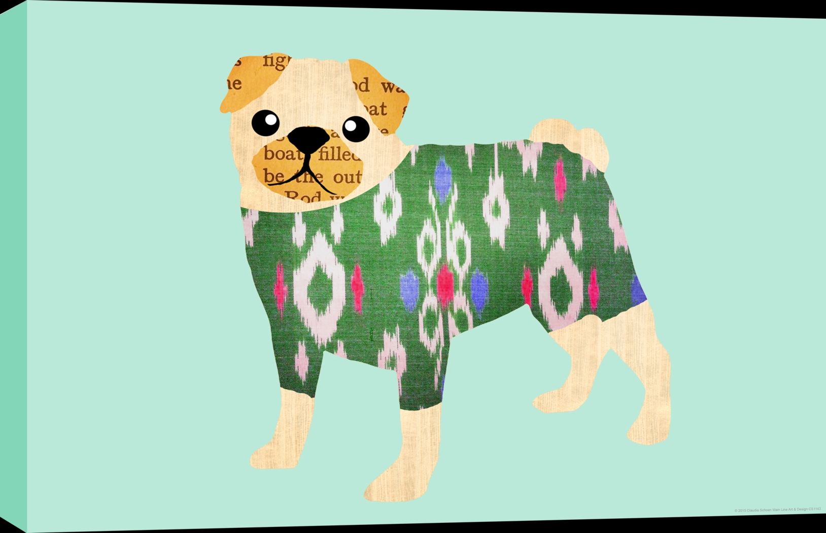 Kids Warm Puppy Blue Artwork - Thumbnail - Image 1