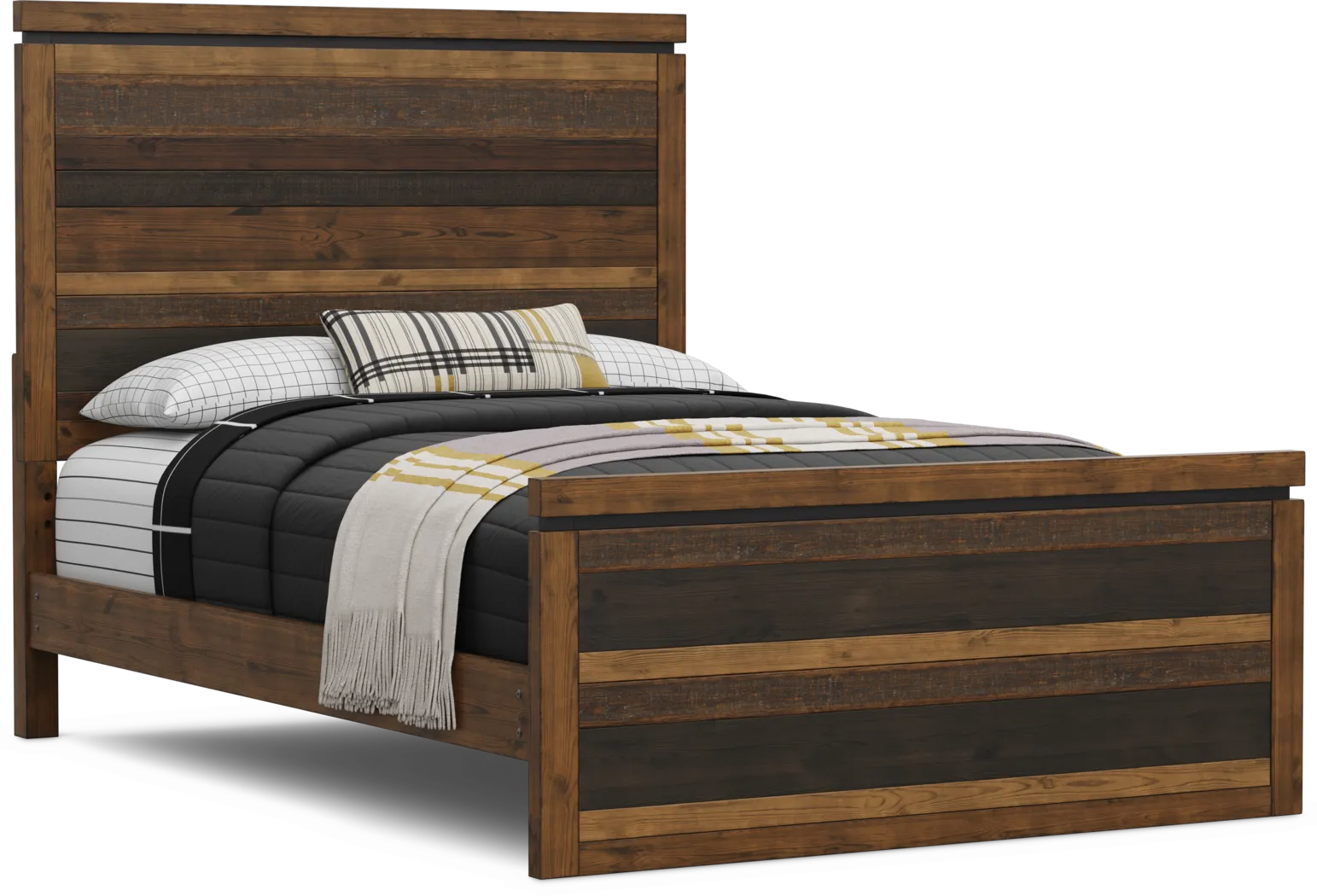 Kids Westover Hills Jr Brown Full Panel Bed - Thumbnail - Image 1