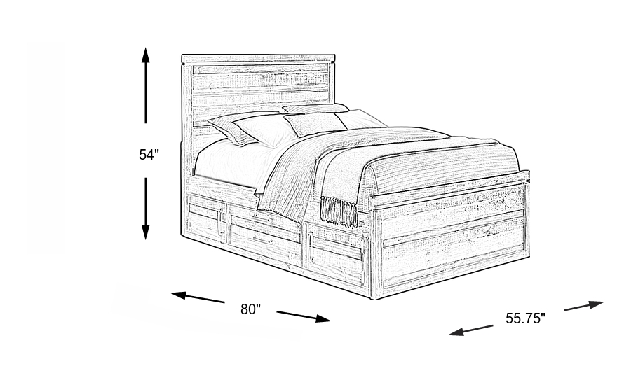 Dimension Image. Please refer to the Dimension Tab on this page for dimension details.