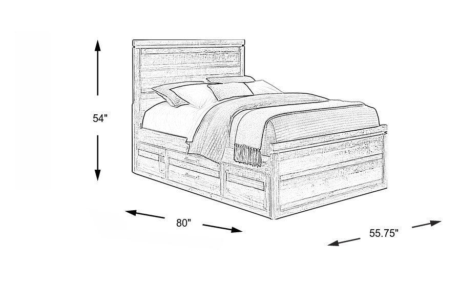 Dimension Image. Please refer to the Dimension Tab on this page for dimension details.