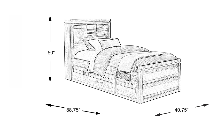 Dimension Image. Please refer to the Dimension Tab on this page for dimension details.
