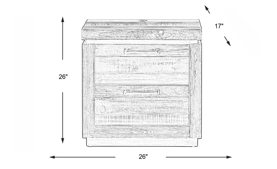 Dimension Image. Please refer to the Dimension Tab on this page for dimension details.