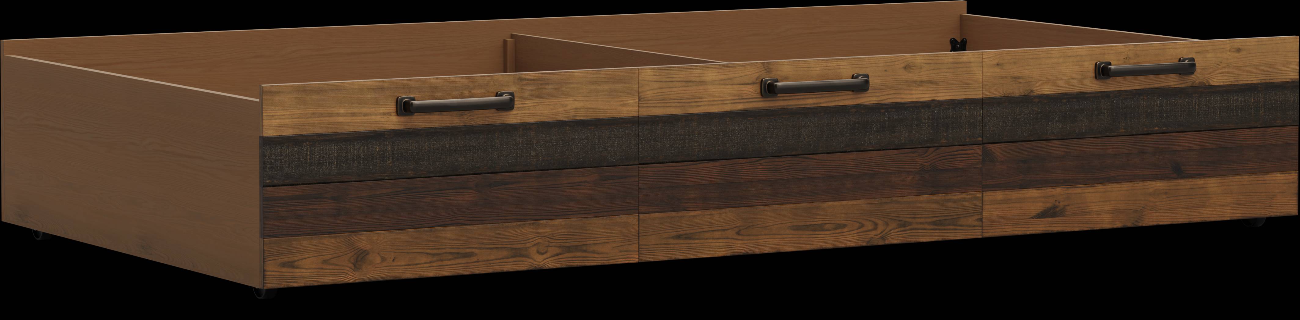 Kids Westover Hills Jr Brown Twin Storage Trundle - Thumbnail - Image 1