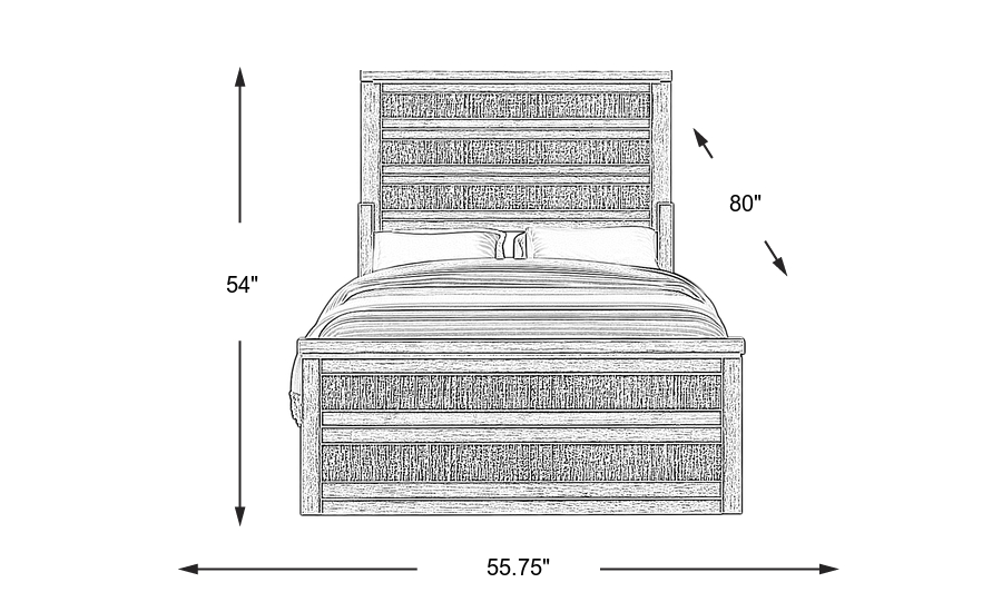 Dimension Image. Please refer to the Dimension Tab on this page for dimension details.