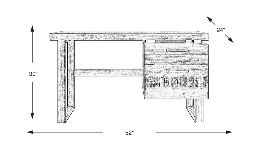 Dimension Image. Please refer to the Dimension Tab on this page for dimension details.