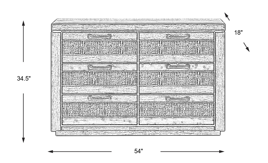 Dimension Image. Please refer to the Dimension Tab on this page for dimension details.