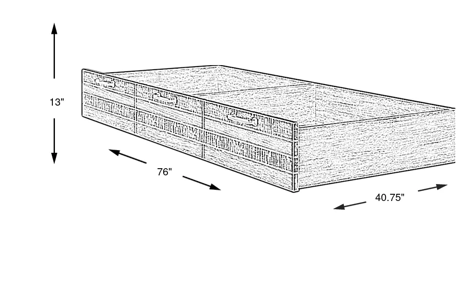 Dimension Image. Please refer to the Dimension Tab on this page for dimension details.