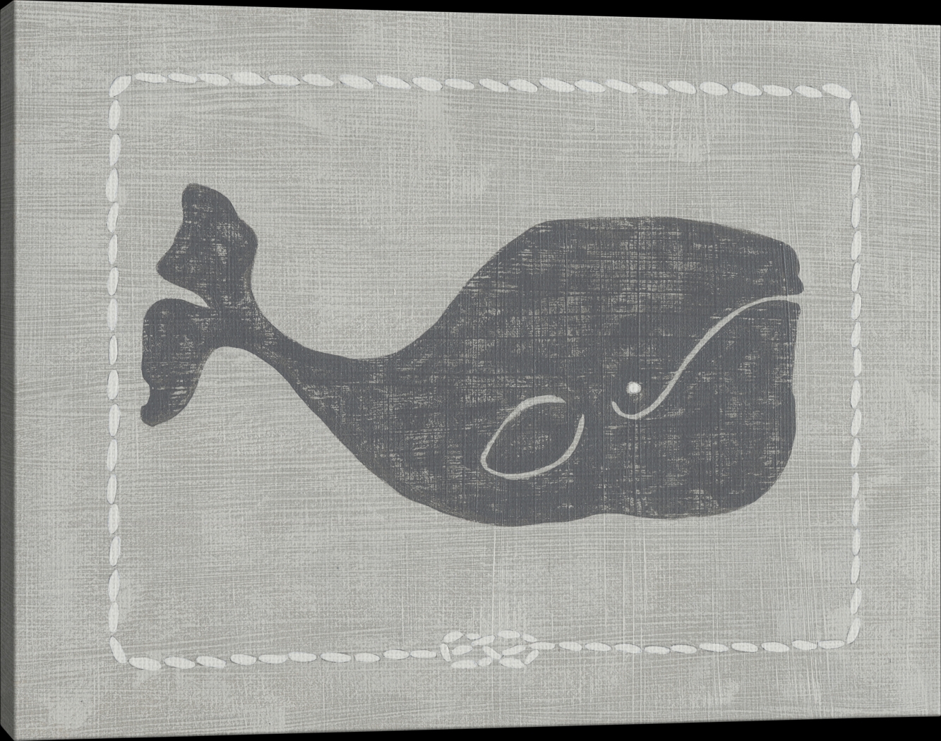 Kids Whales of Deep I Gray Artwork - Thumbnail - Image 3