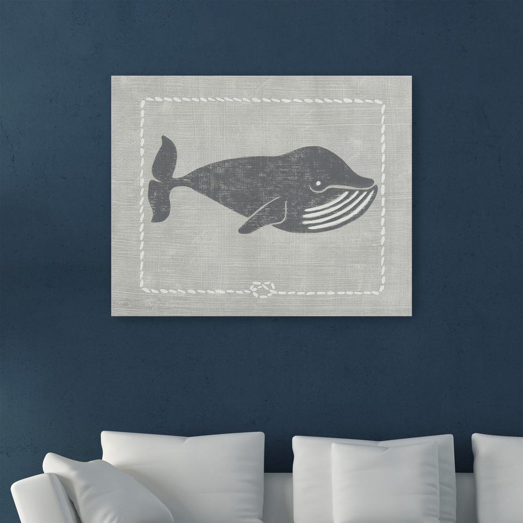 Kids Whales of Deep III Gray Artwork - Thumbnail - Image 2