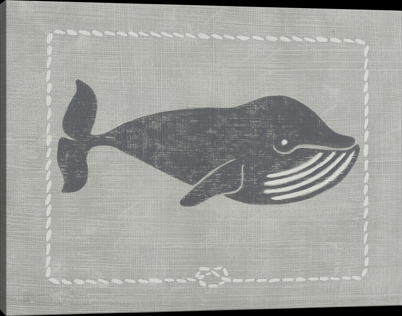 Kids Whales of Deep III Gray Artwork - Thumbnail - Image 3