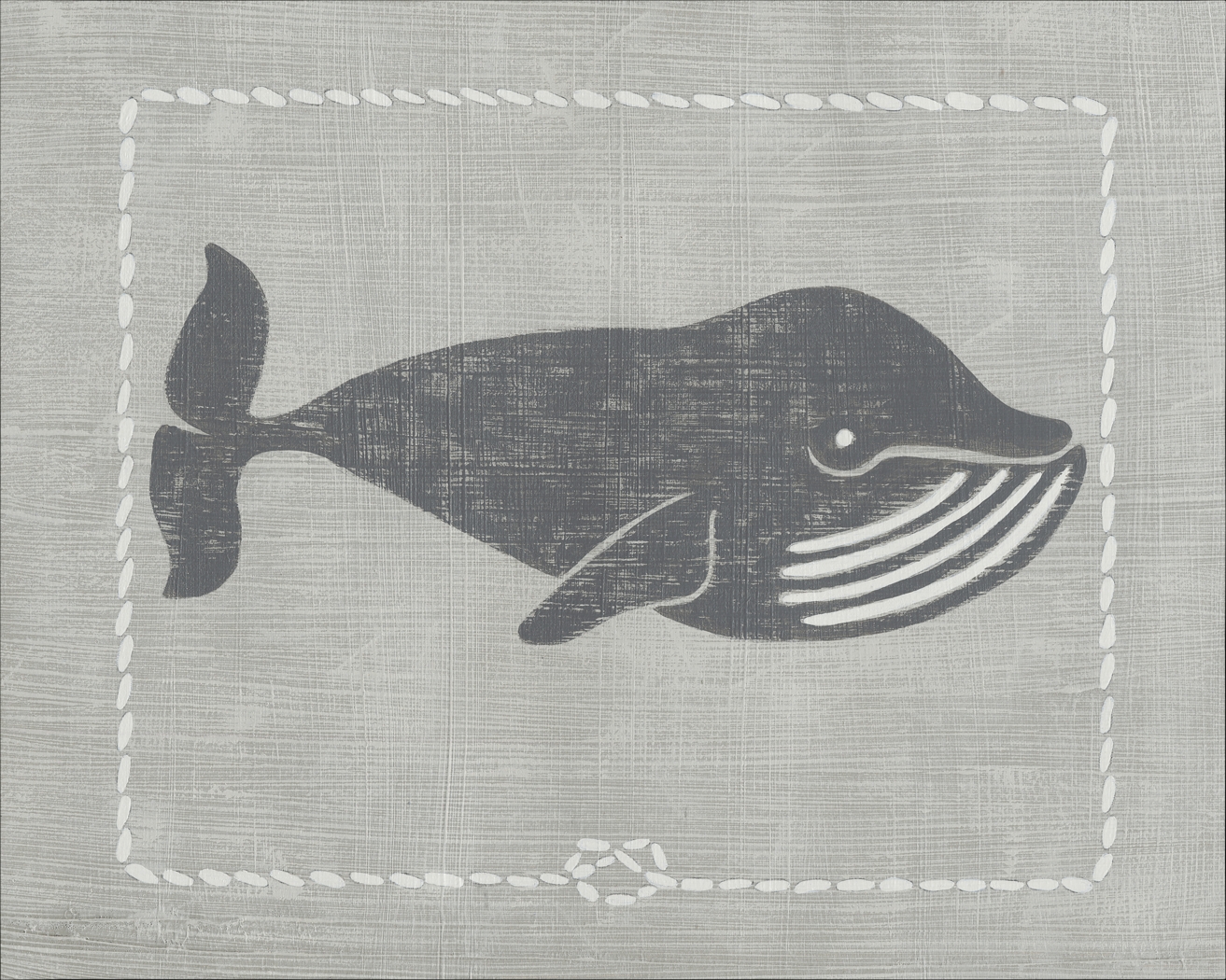 Kids Whales of Deep III Gray Artwork - Thumbnail - Image 1