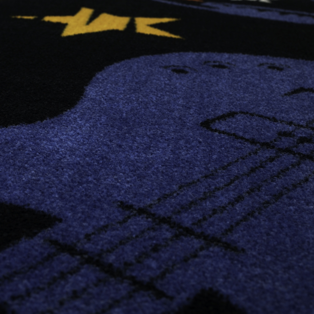 Kids Whammy Bar Black 3' x 5' Rug - Thumbnail - Image 2