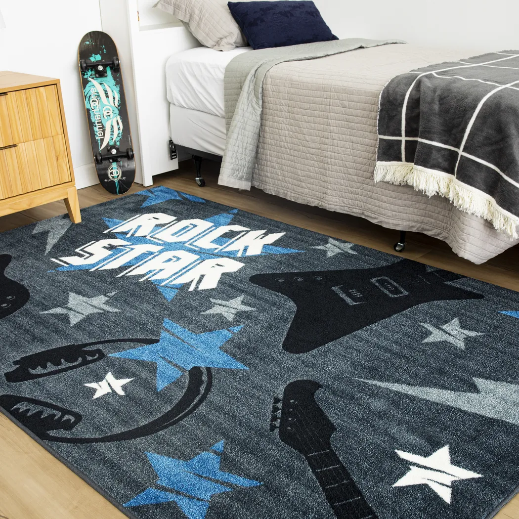Kids Whammy Bar Blue 5' x 8' Rug - Image 8