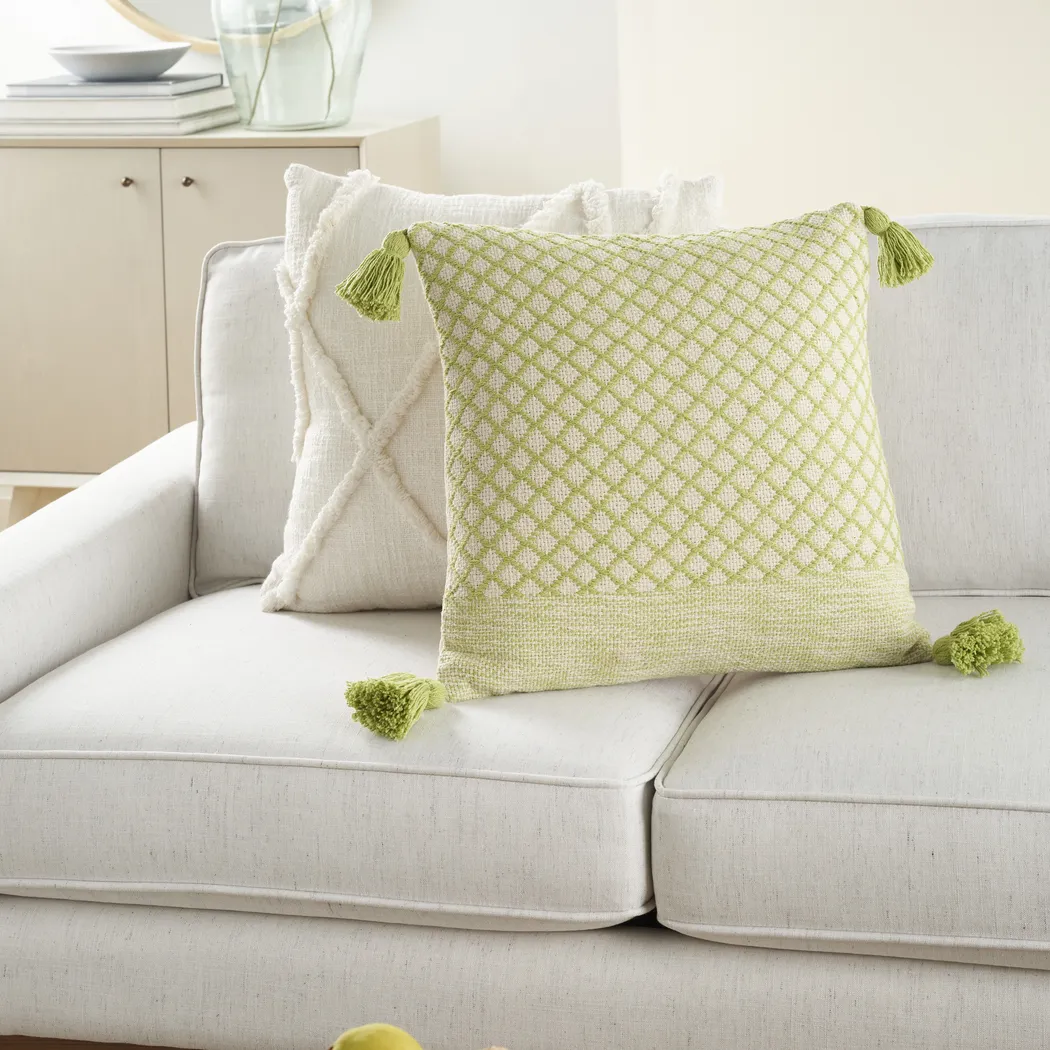 Kids Whitekirk Green Throw Pillow - Thumbnail - Image 4