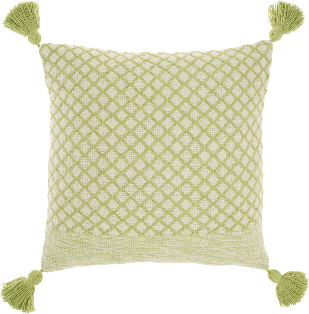 Kids Whitekirk Green Throw Pillow - Thumbnail - Image 1