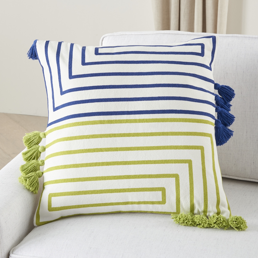 Kids Wiestling Green Throw Pillow - Thumbnail - Image 4