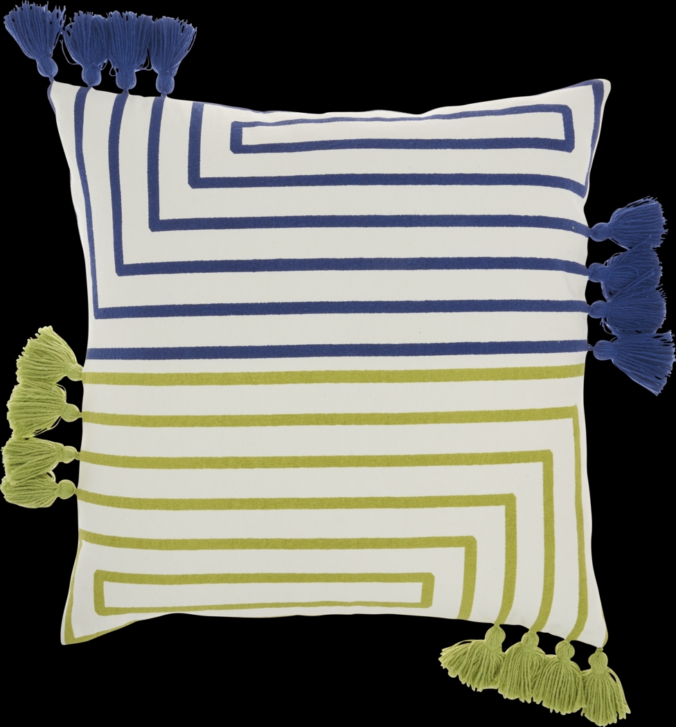 Kids Wiestling Green Throw Pillow - Thumbnail - Image 1