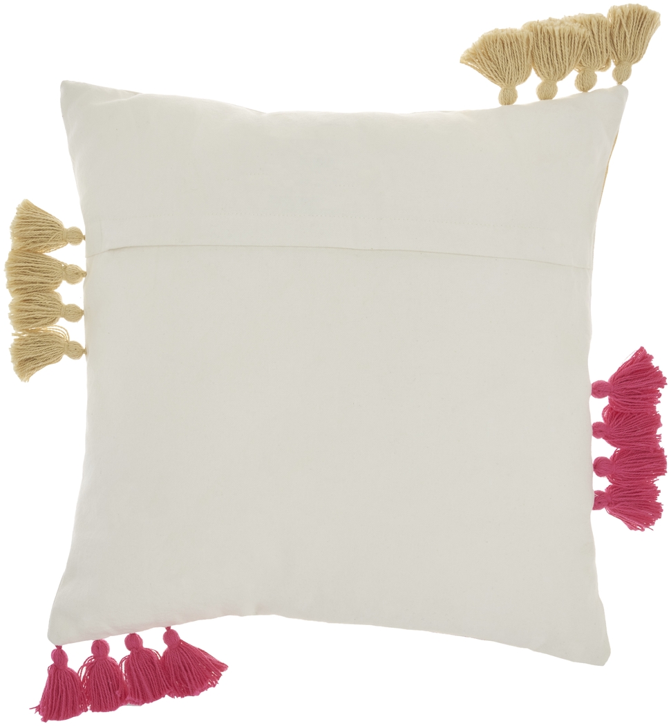 Kids Wiestling Pink Throw Pillow - Thumbnail - Image 2