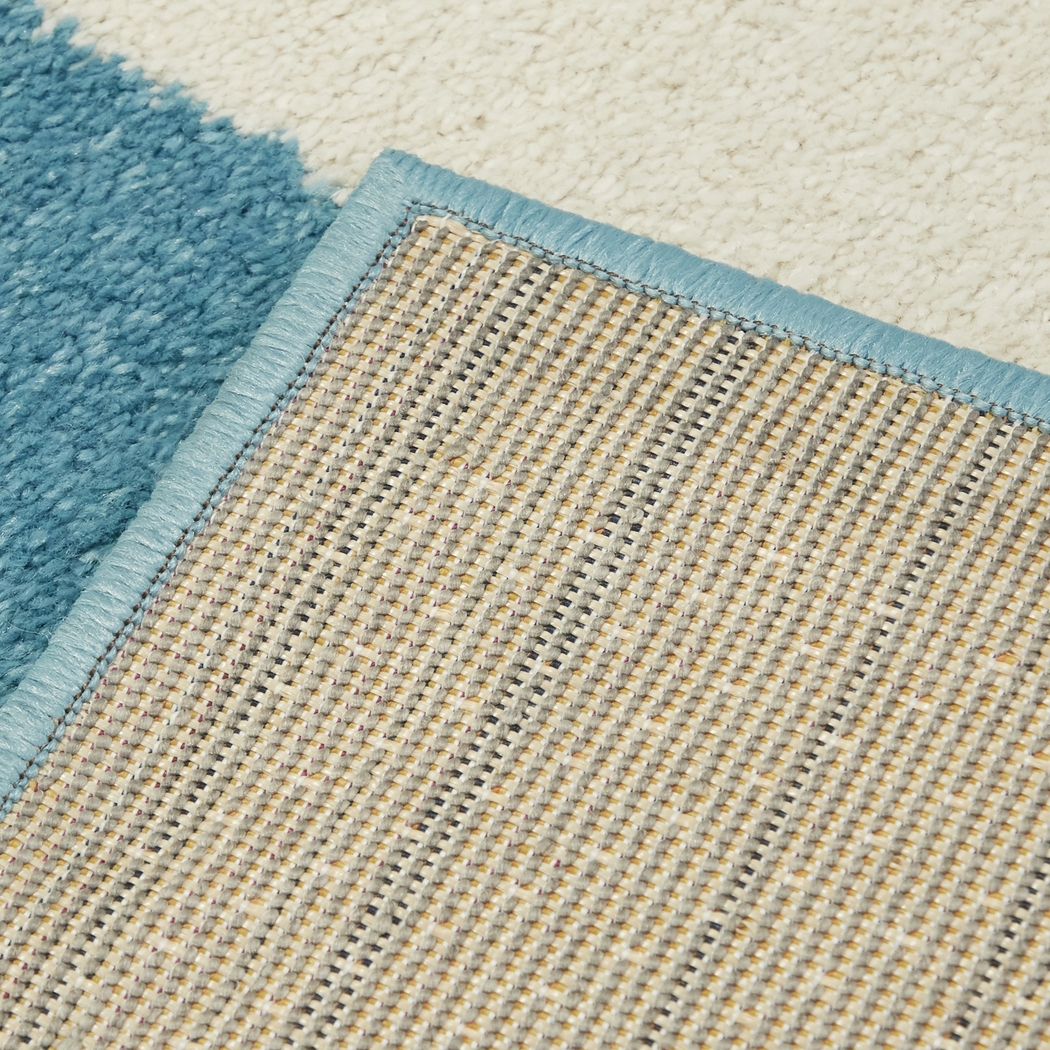 Kids Wild Angles Blue 5'3 x 7' Rug - Thumbnail - Image 3