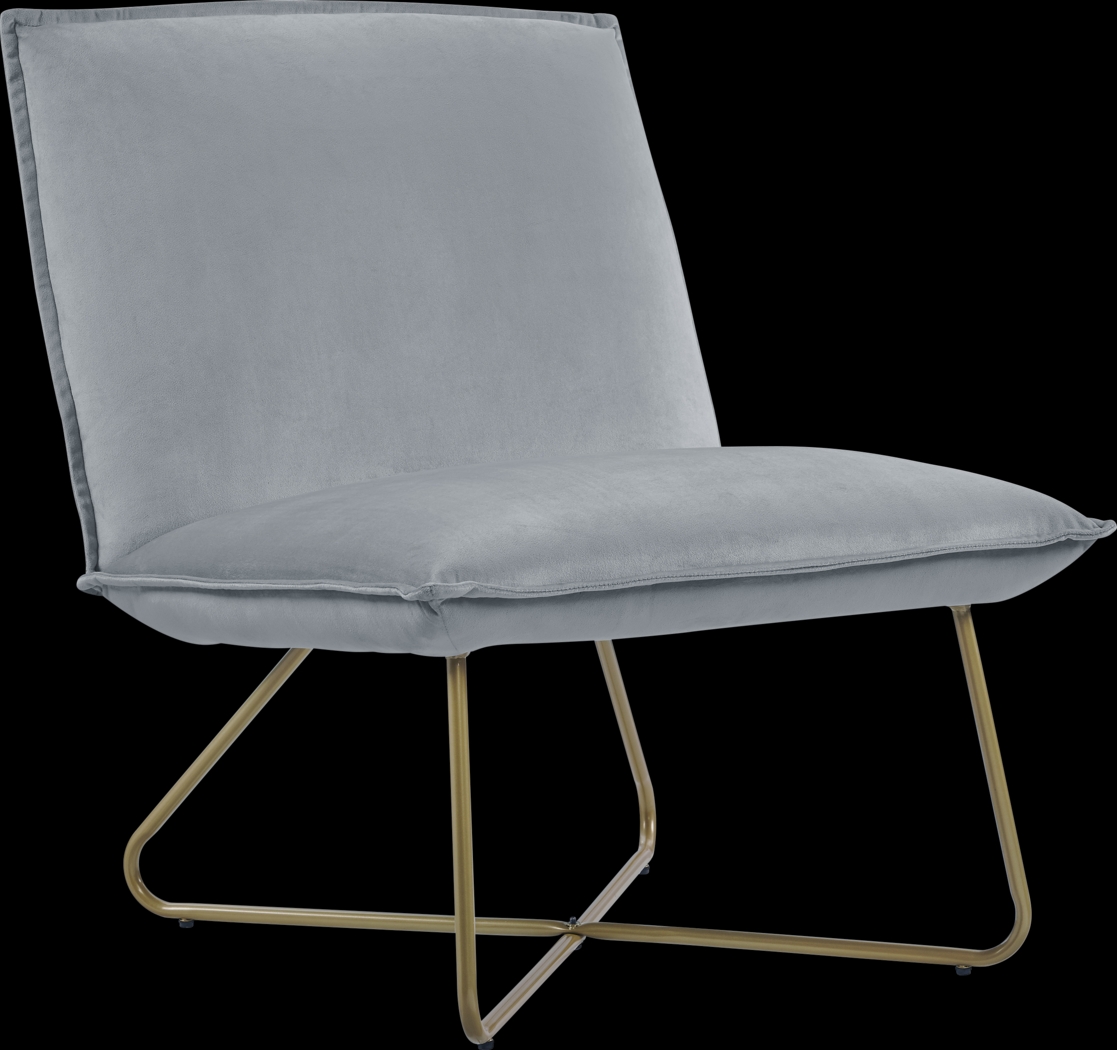 Kids Wiley Dove Gray Accent Chair - Thumbnail - Image 1