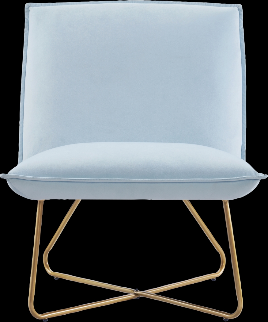 Kids Wiley Light Blue Accent Chair - Thumbnail - Image 2