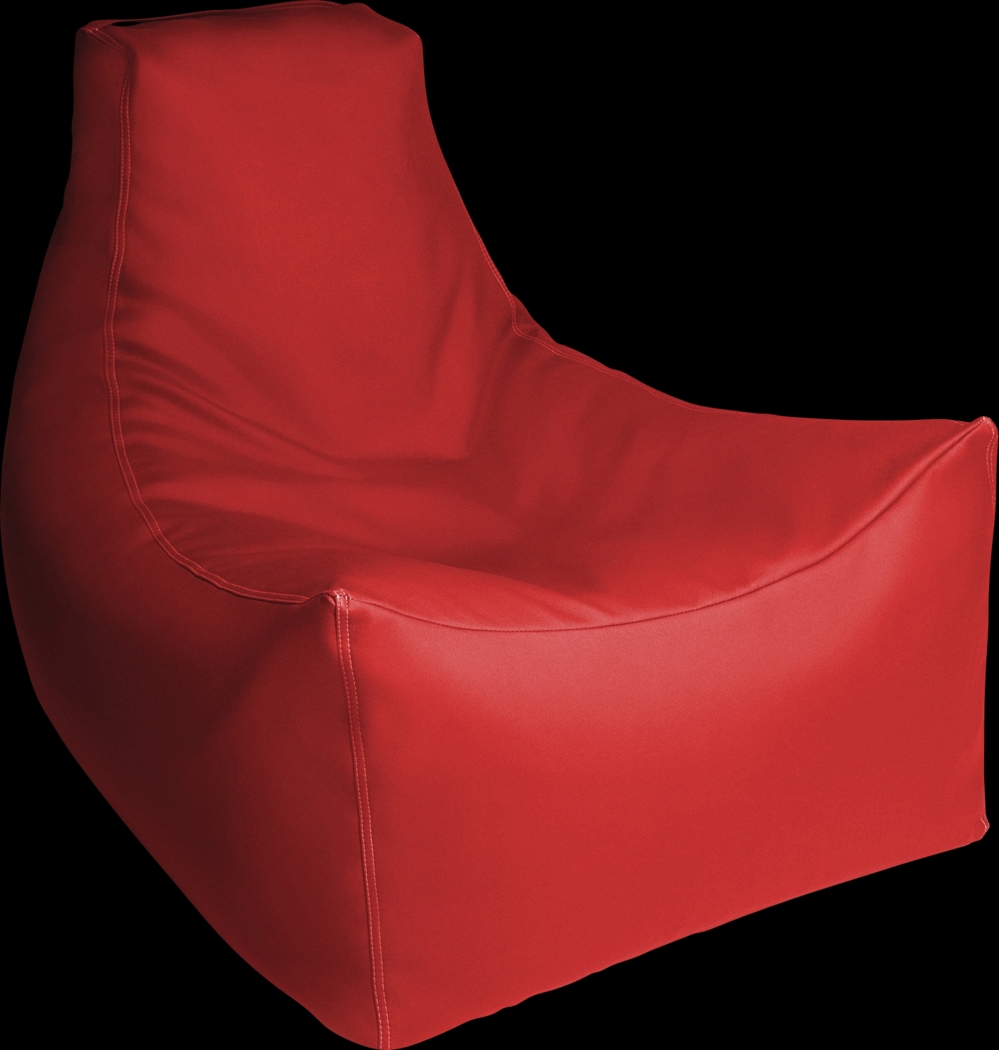 Kids Wilfy Red Large Bean Bag Chair - Thumbnail - Image 1