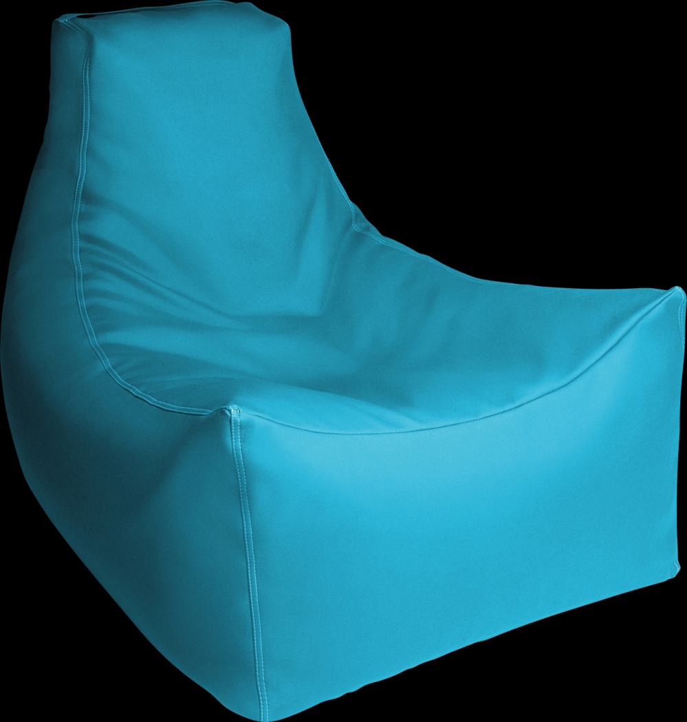 Kids Wilfy Turquoise Large Bean Bag Chair - Thumbnail - Image 1