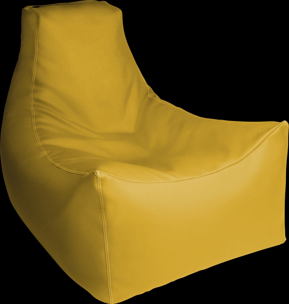 Kids Wilfy Yellow Large Bean Bag Chair - Thumbnail - Image 1