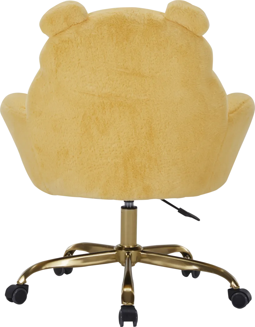 Kids Winnie the Pooh Yellow Swivel Vanity Chair - Thumbnail - Image 3