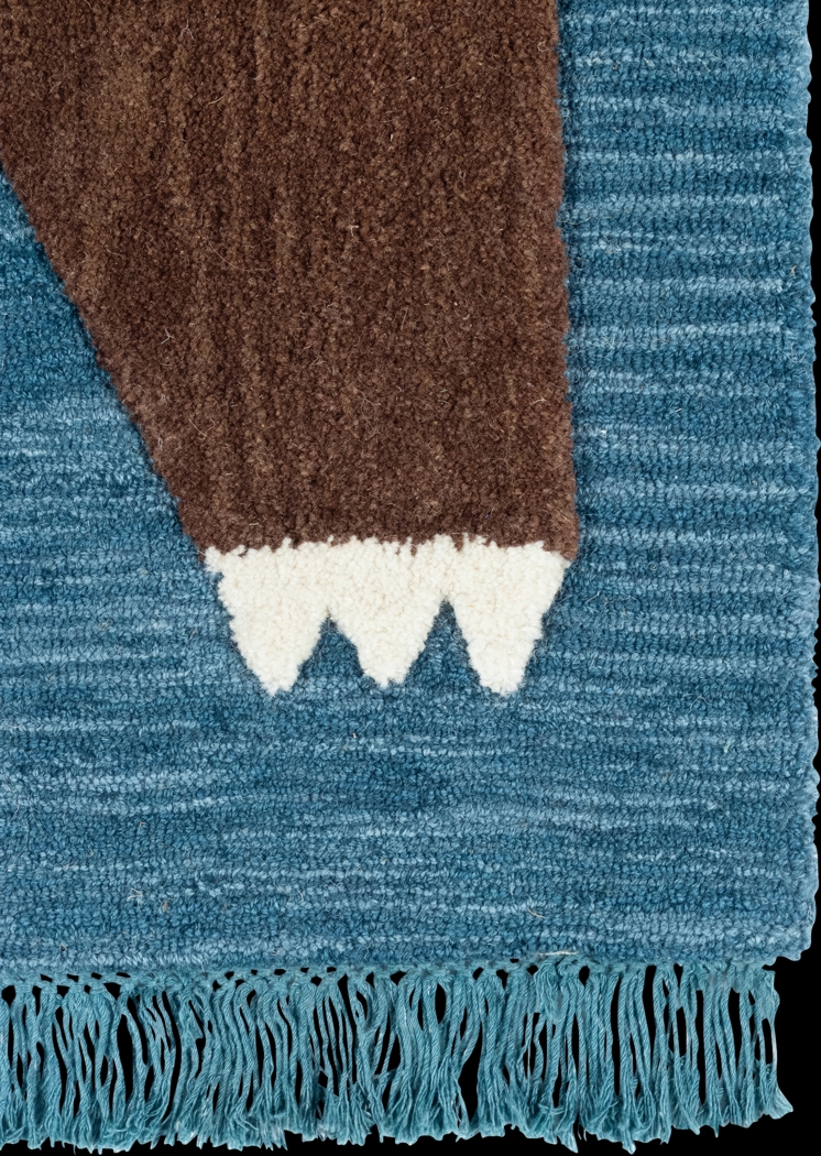 Kids Winter Bear Navy 3' x 5' Rug - Thumbnail - Image 2