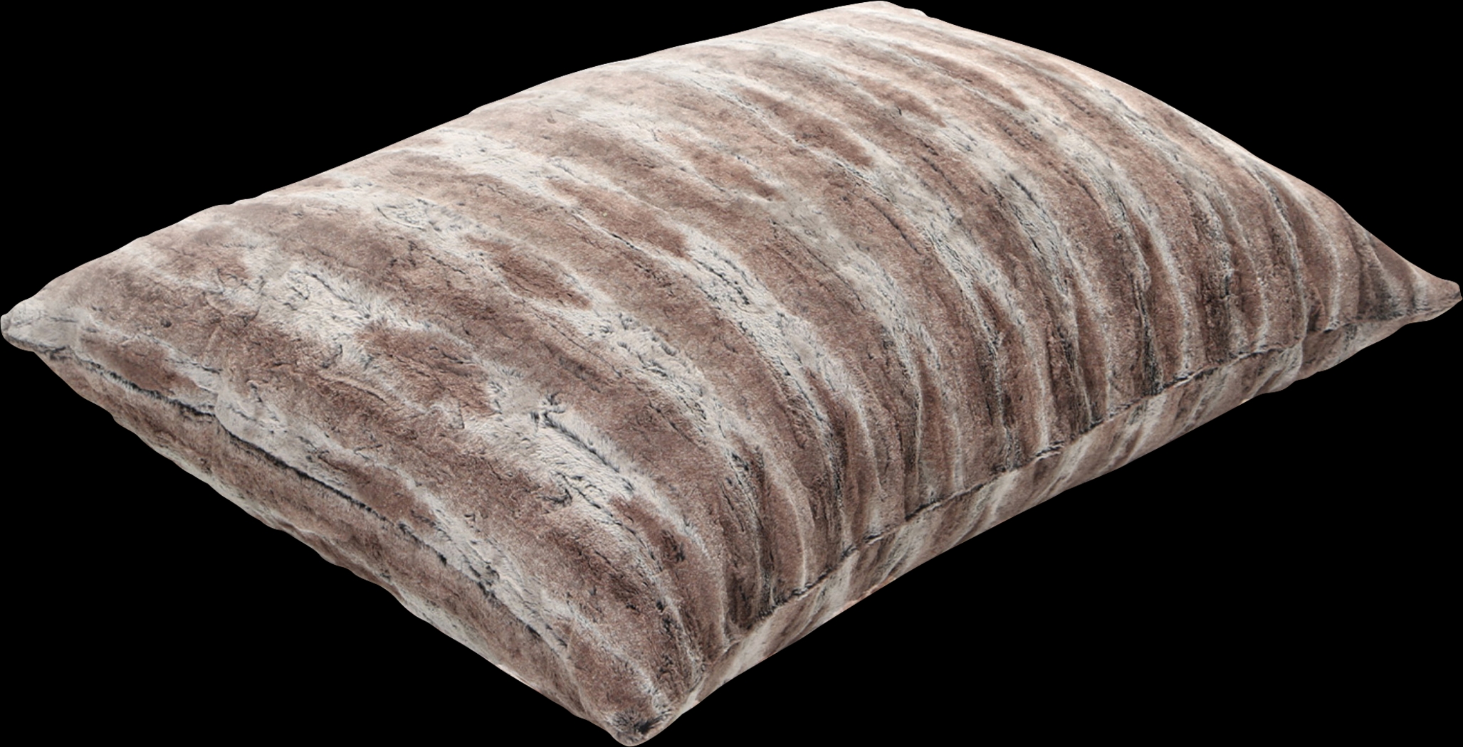 Kids Winter Dream Brown Faux Fur Floor Pillow - Thumbnail - Image 1