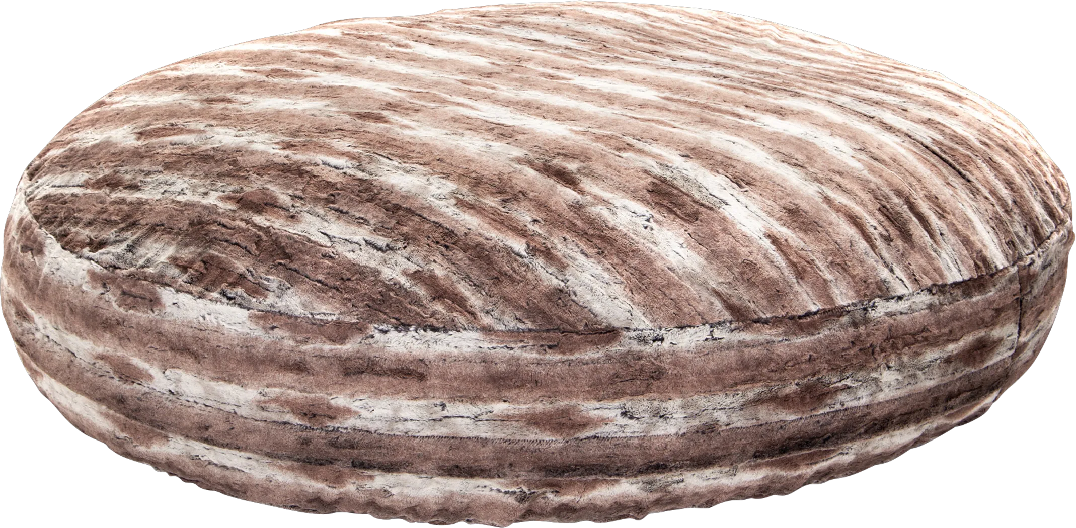 Kids Winter Dream Brown Large Faux Fur Bean Bag - Thumbnail - Image 1