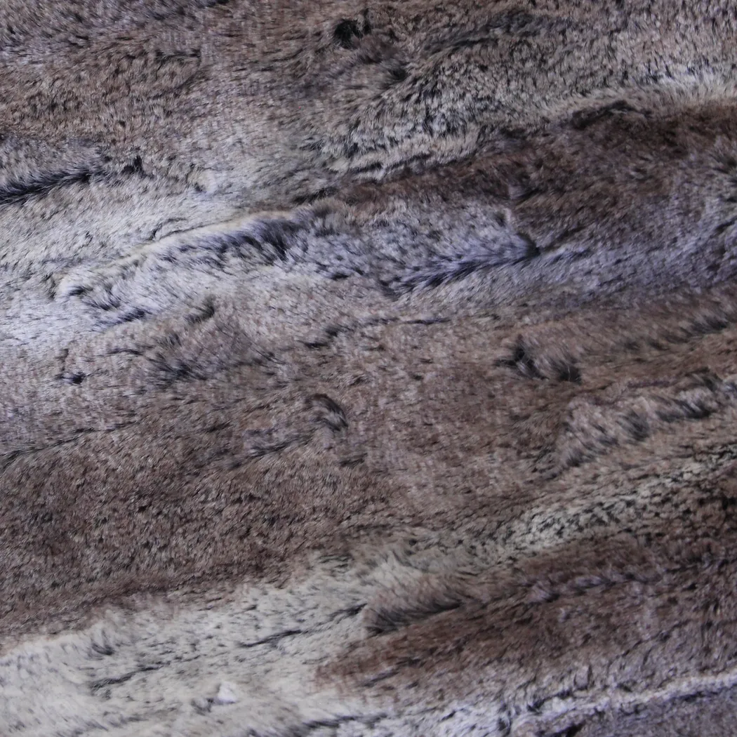 Kids Winter Dream Brown Large Faux Fur Floor Pillow - Thumbnail - Image 7