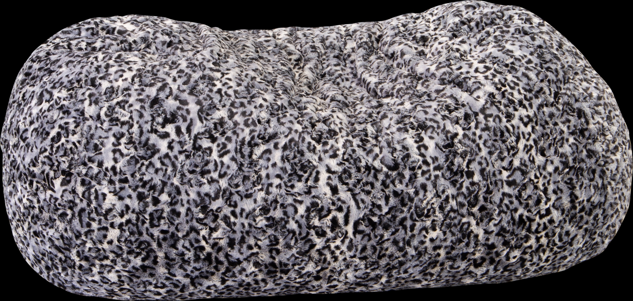 Kids Winter Dream Charcoal Faux Fur Small Bean Bag - Thumbnail - Image 1