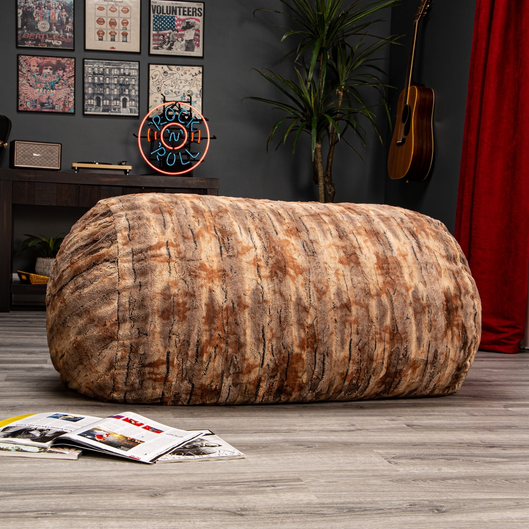 Kids Winter Dream Ginger Faux Fur Small Bean Bag - Thumbnail - Image 3
