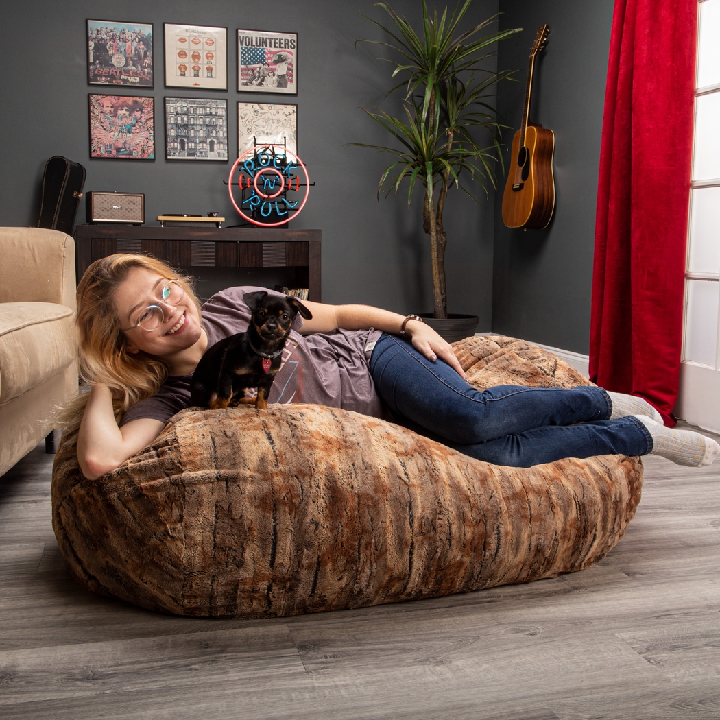 Kids Winter Dream Ginger Faux Fur Small Bean Bag - Thumbnail - Image 5