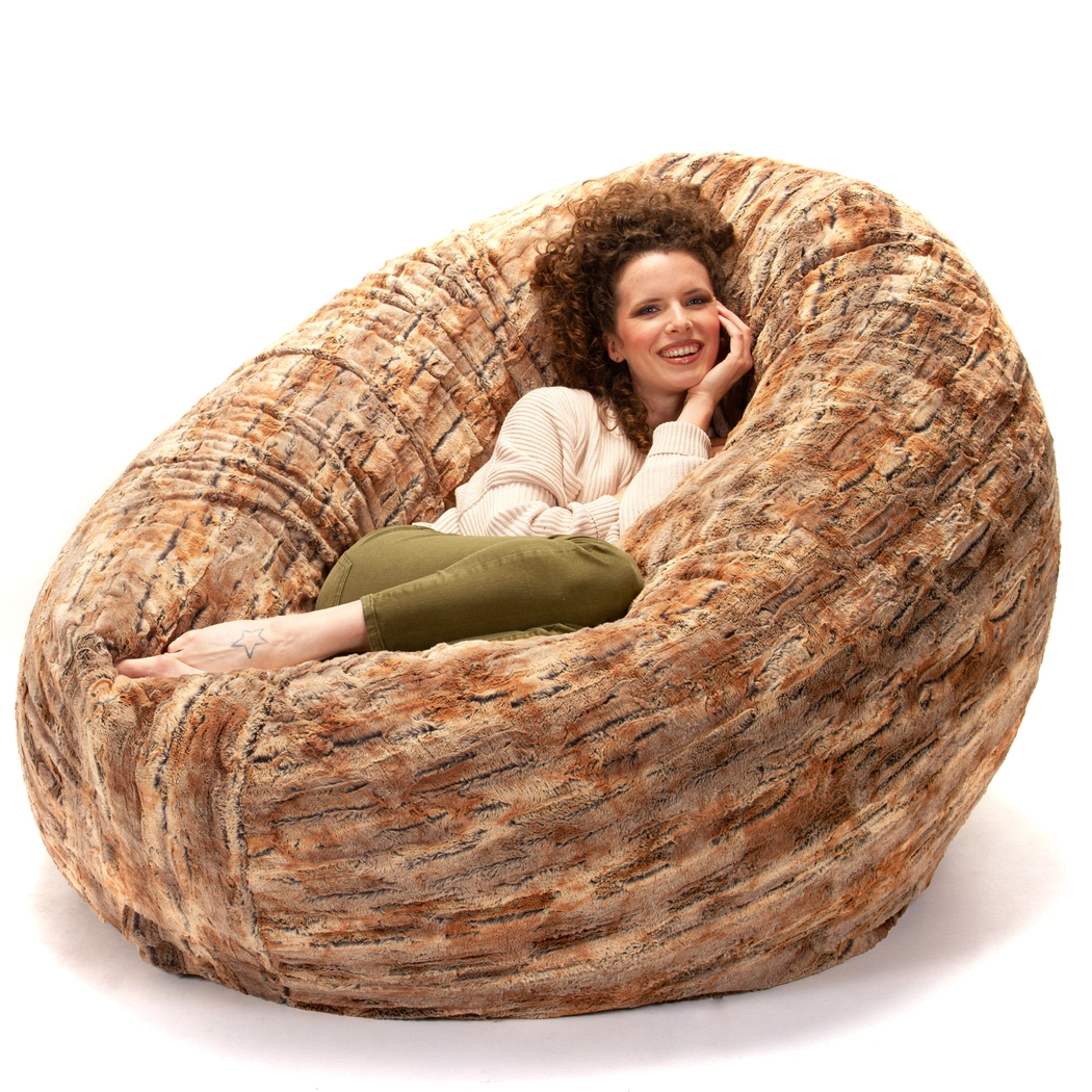 Kids Winter Dream Ginger Large Faux Fur Bean Bag - Thumbnail - Image 2