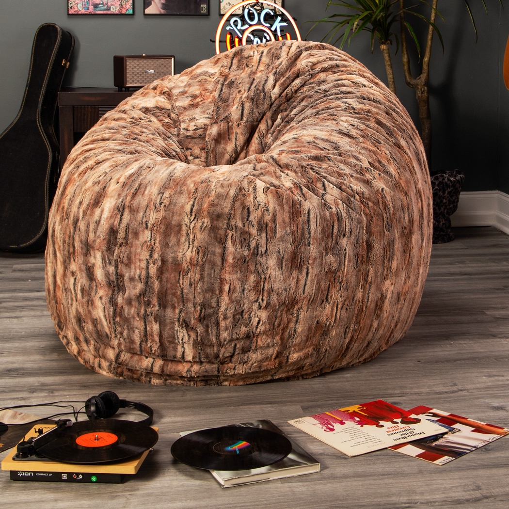 Kids Winter Dream Ginger Large Faux Fur Bean Bag - Thumbnail - Image 4