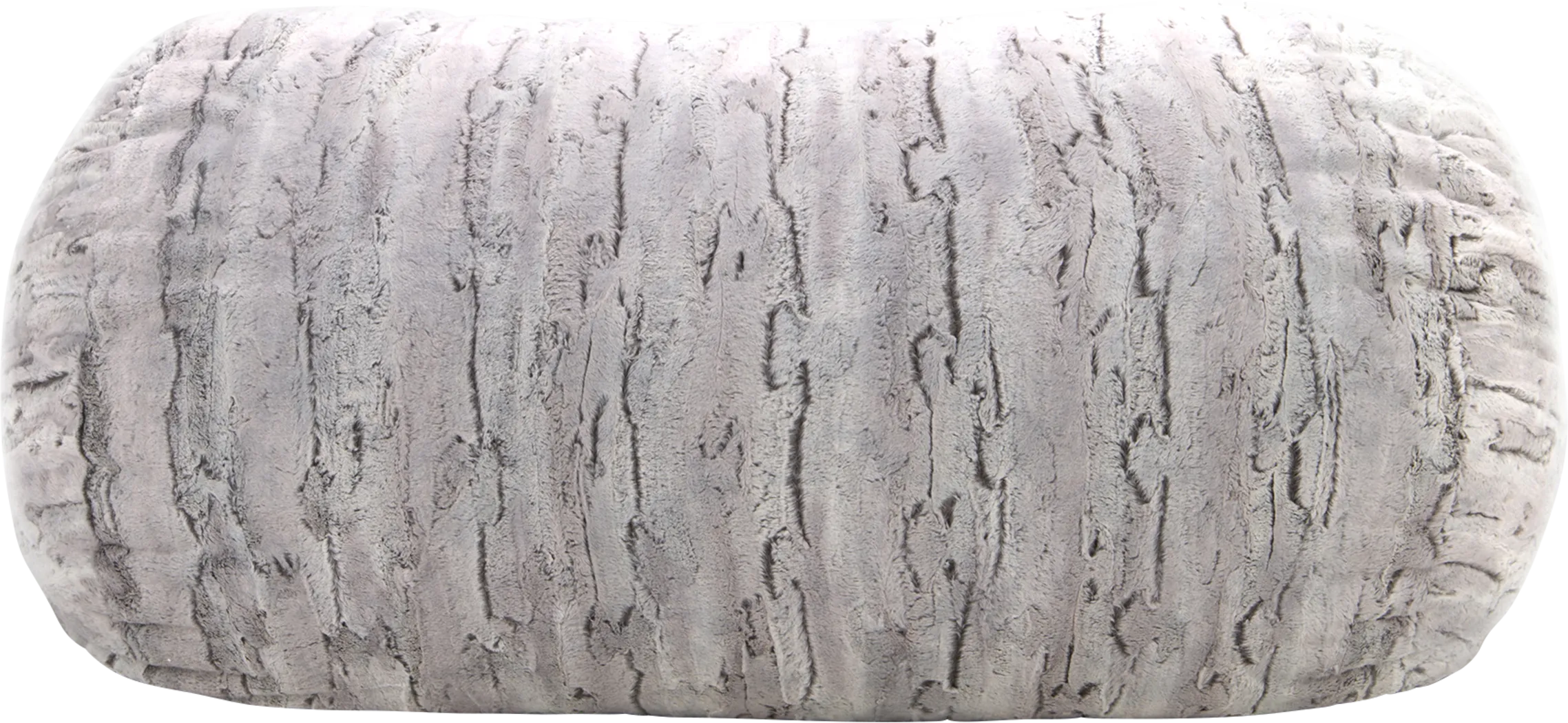 Kids Winter Dream Silver Faux Fur Small Bean Bag - Thumbnail - Image 1