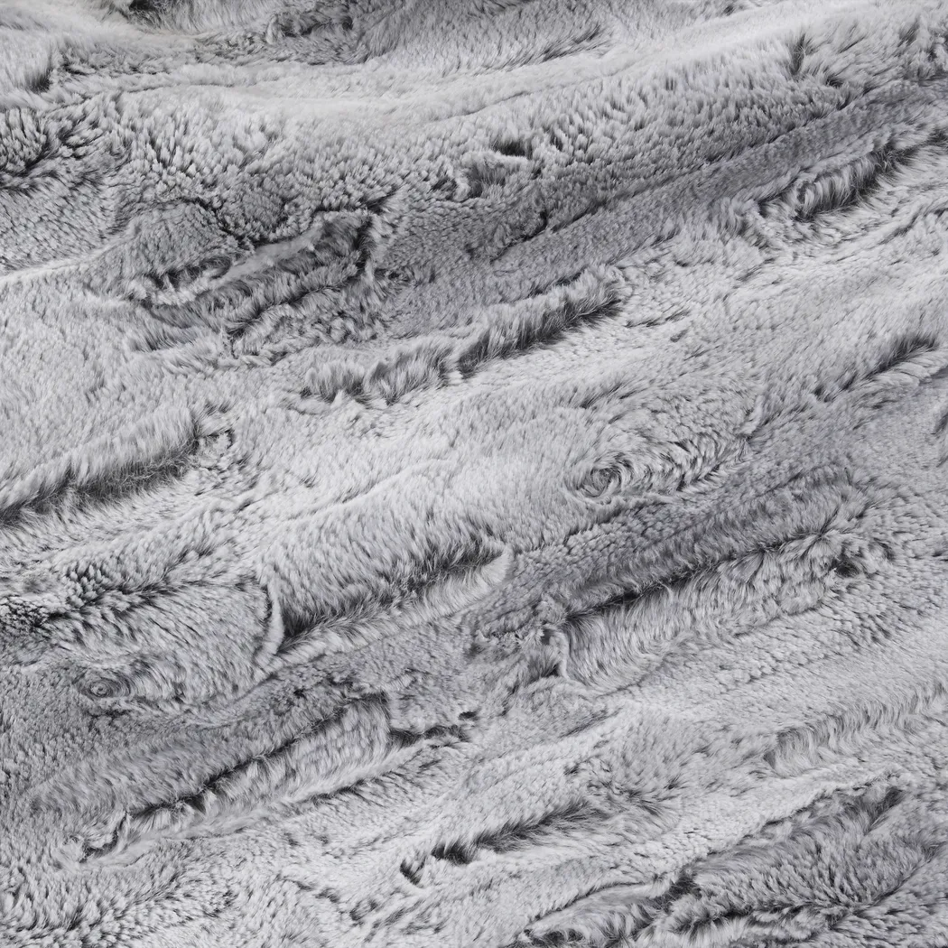 Kids Winter Dream Silver Large Faux Fur Floor Pillow - Thumbnail - Image 7