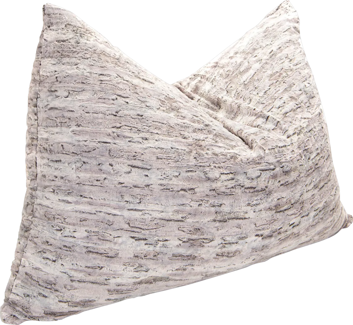 Kids Winter Dream Silver Large Faux Fur Floor Pillow - Thumbnail - Image 1