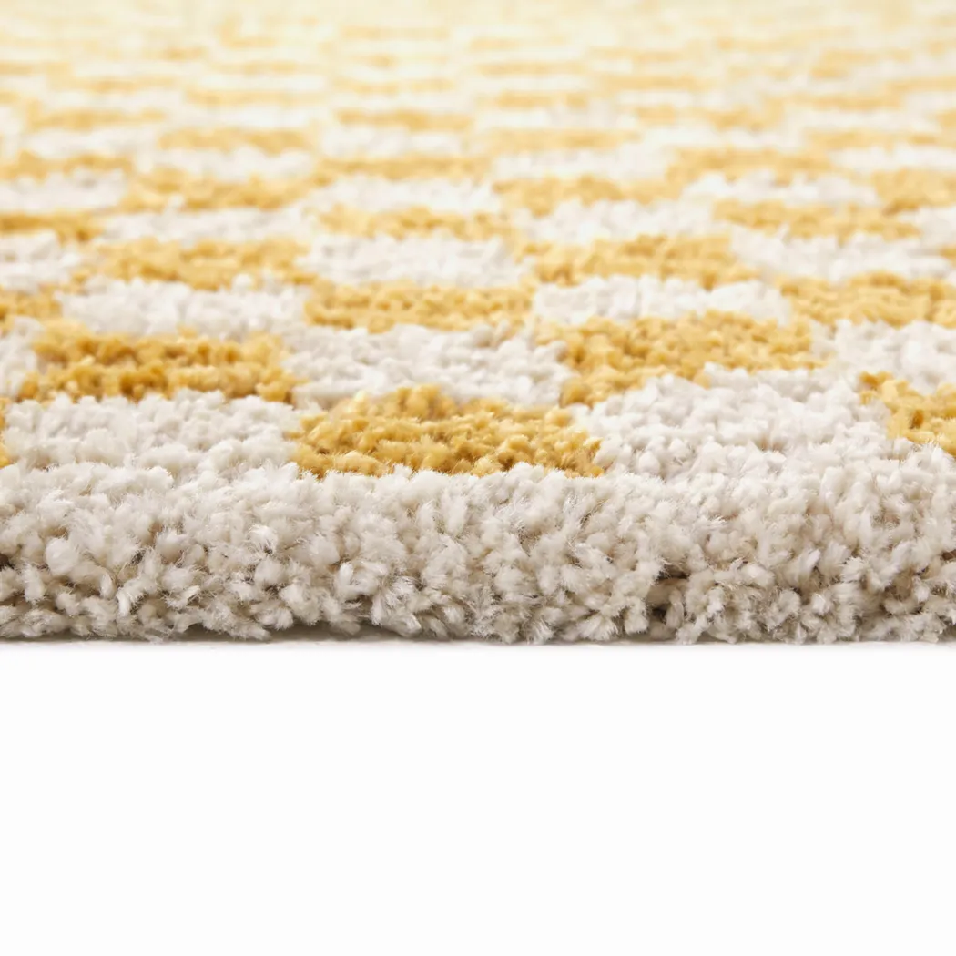 Kids Pixel Party Yellow 5'3 x 7' Rug - Thumbnail - Image 3