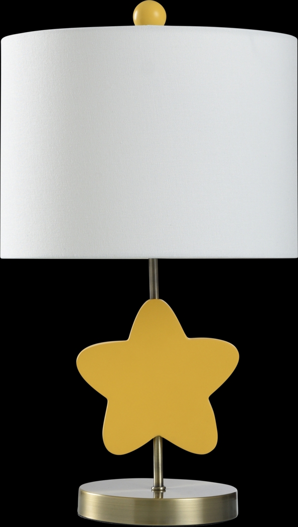 Kids Wish Decor Yellow Gold Star Table Lamp - Thumbnail - Image 1