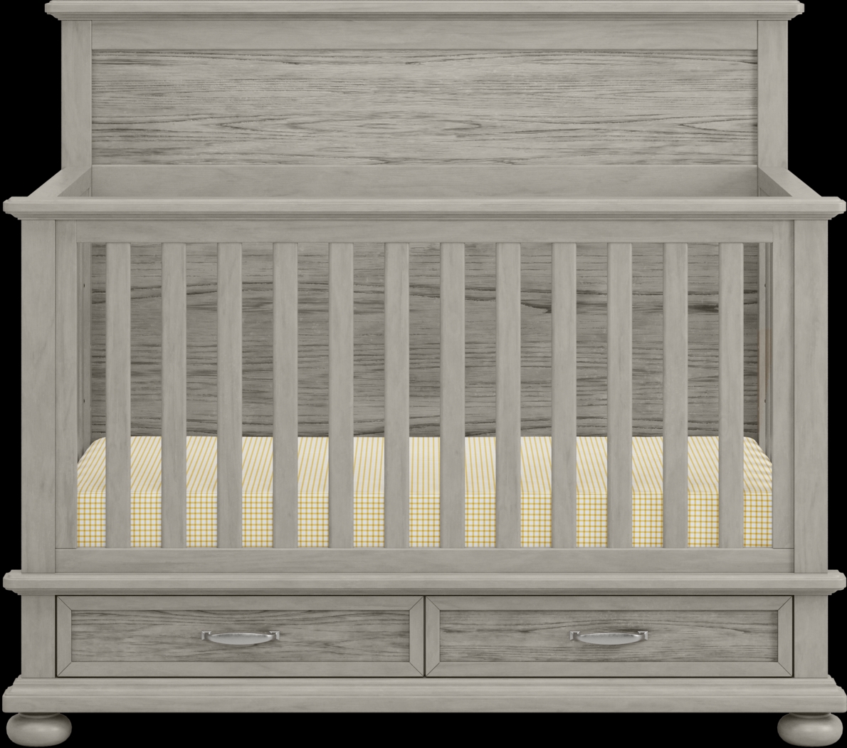 Kids Woodland Adventures Classic Gray Convertible Crib - Thumbnail - Image 2