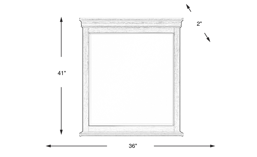 Dimension Image. Please refer to the Dimension Tab on this page for dimension details.