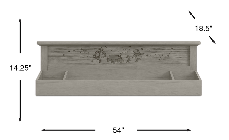 Dimension Image. Please refer to the Dimension Tab on this page for dimension details.